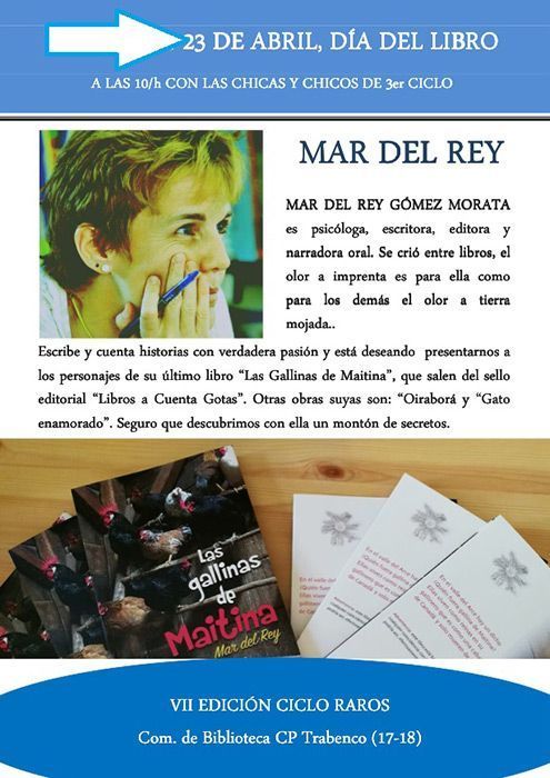 Las gallinas de Maitina invitadas de honor en el Trabenco con motivo del Día del libro Las gallinas de Maitina invitadas de honor en el Trabenco con motivo del Día del libro